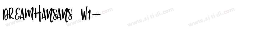 DreamHanSans W1字体转换